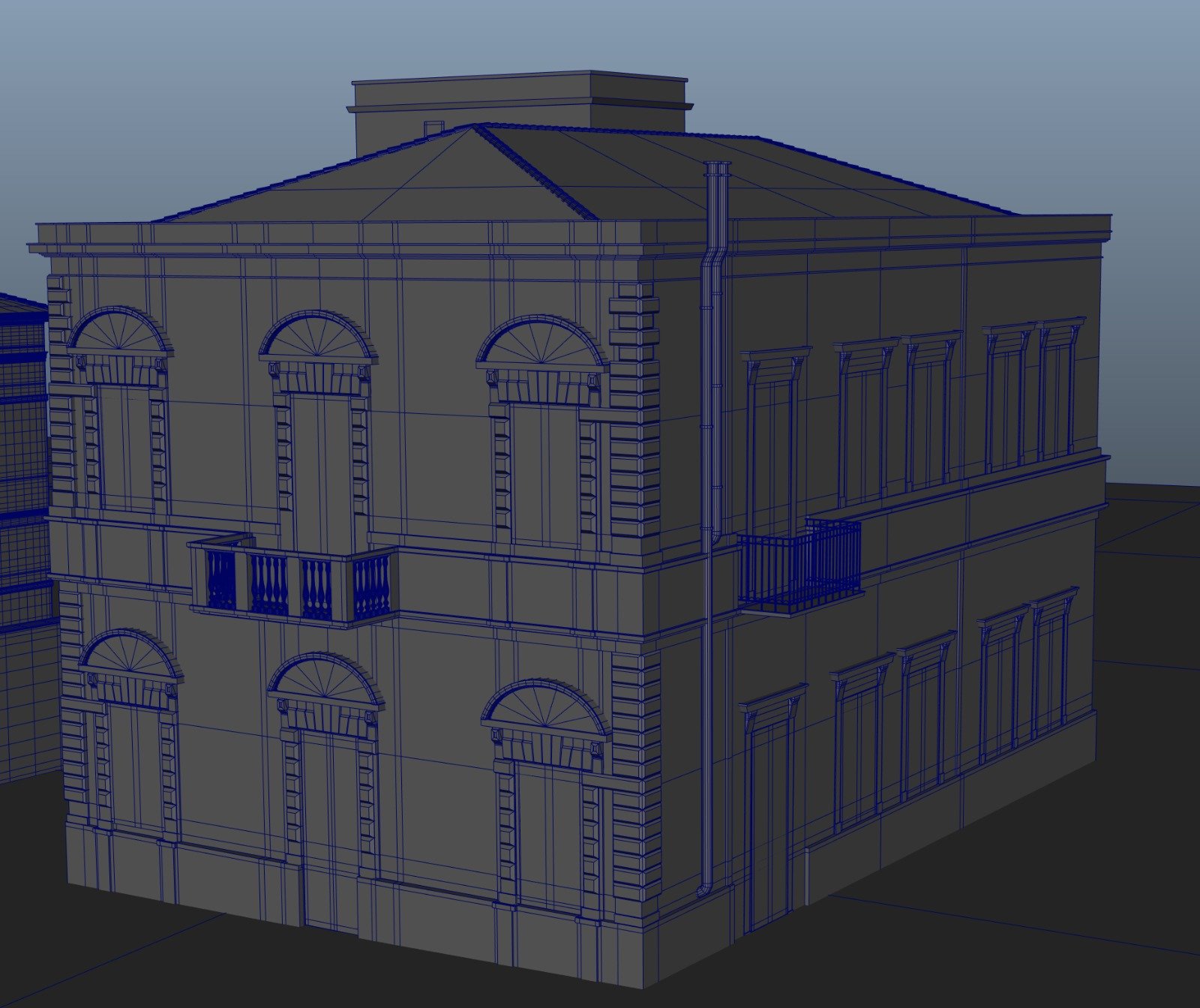 Liberty Villa #1 Wireframe reconstruction