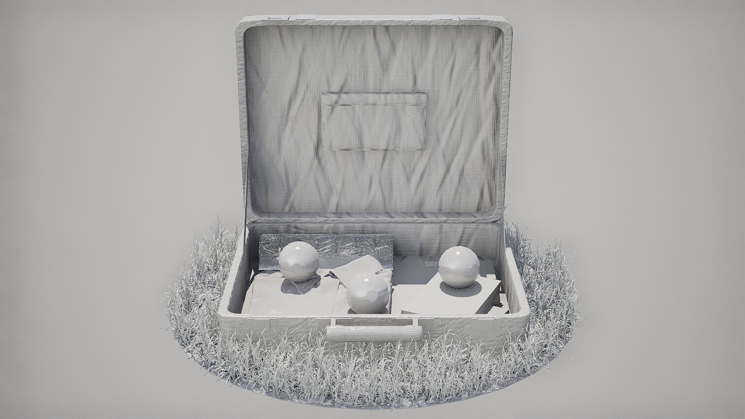 Pokeball #1 Clay render